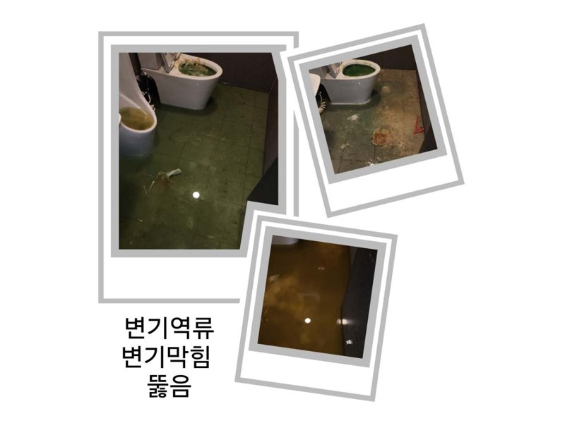 이천 1층 화장실로 물이 올라올 때 확인할 것